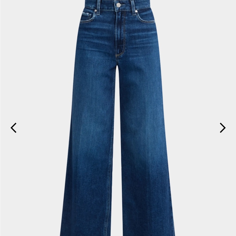 Paige Wide-Leg dark wash Jeans